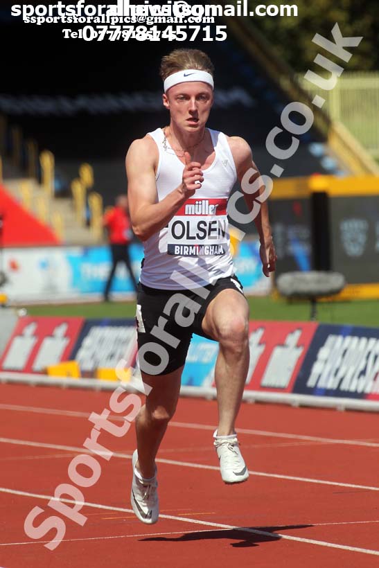Mens 100 metres, 2019 Muller British Championships, Alexander Stadium, Birmingham. Photo: David T. Hewitson/Sports for All Pics